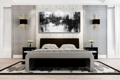 VHMING Black Abstract Wall Art Decor Black and White Painting Pop Culture Wall - Image 4