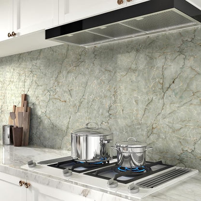 Green Marble Contact Paper for Countertops Waterproof Granite Peel and Stick - Image 4