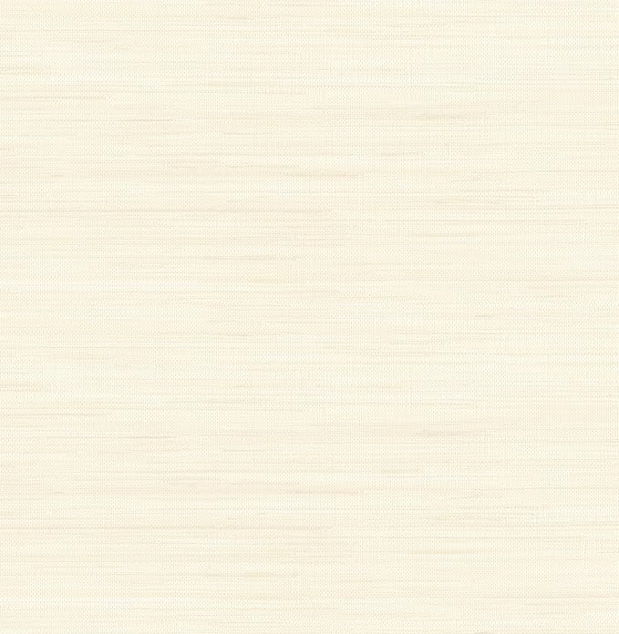 NuWallpaper x Society Social Cream Cashmere Classic Faux Grasscloth Peel and by NuWallpaper
