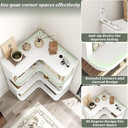 Armocity Corner Book Shelf - Image 4
