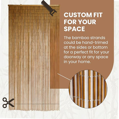 Vietbud Décor Natural Bamboo Beaded Curtains - Image 4