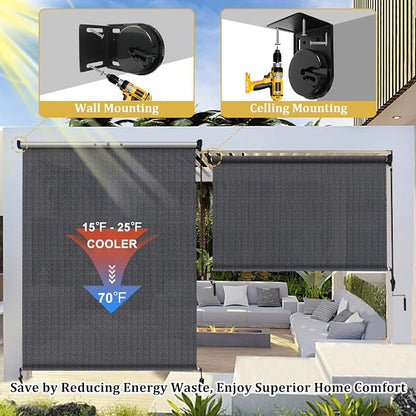 Shade&Beyond Outdoor Roller Shades - Image 7