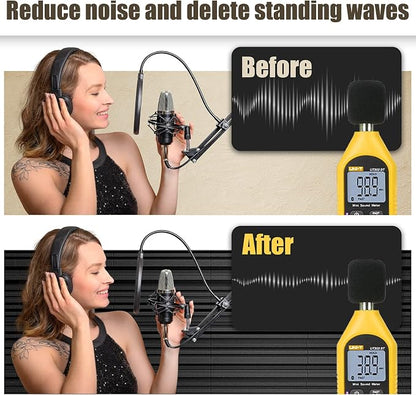 Upgrade 24 pack Self-adhesive Sound Proof Foam Panels, Decorative Soundproof - Image 5