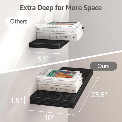 QEEIG 10" Deep Floating Shelves - Image 3