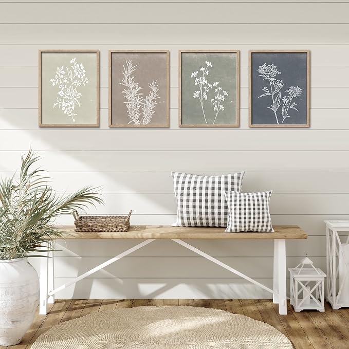 Liswit Framed Boho Wall Art Set of 4 - Image 3