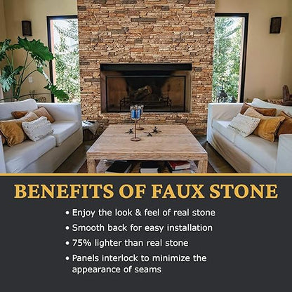 AZ Faux High-Density Polyurethane Faux Stone Interlocking Outside Corner - Image 4