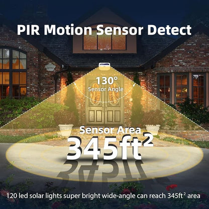 HMCITY 120 LED Solar Lights Outdoor - Image 6