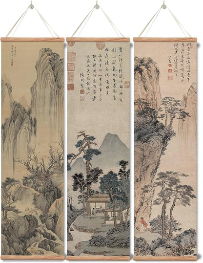 xinyuru Chinese Ancient Landscape Wall Art Poster, Tradition Canvas Printing by xinyuru