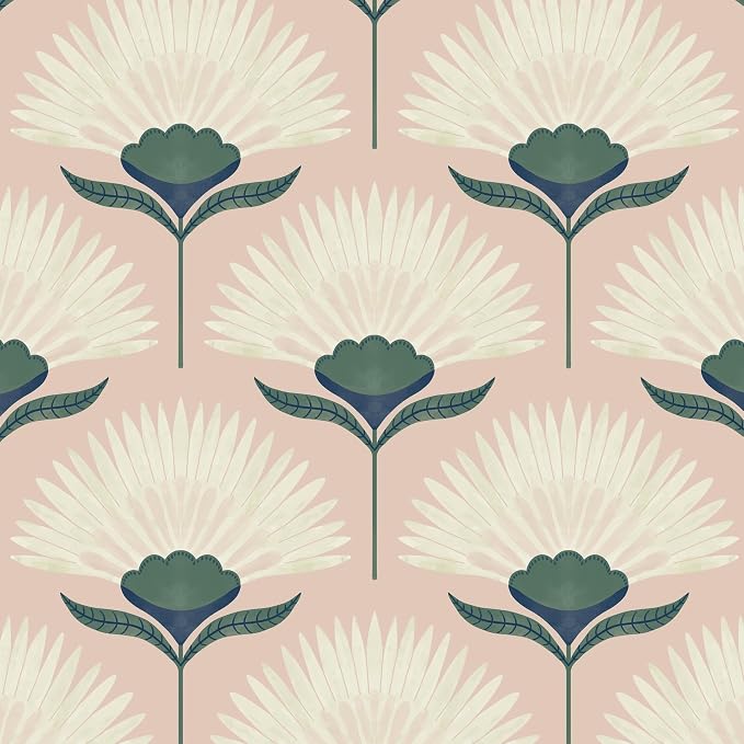 CiCiwind Vintage Wallpaper Peel and Stick Botanical Contact Paper Boho Wall by CiCiwind
