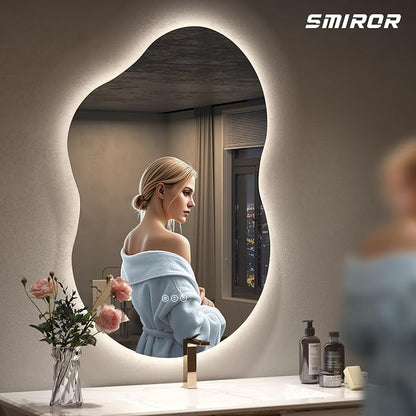 SMIROR Irregular Backlit Bathroom Mirror - Image 2
