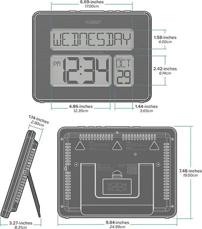 La Crosse Technology 513-1419C Atomic Digital Wall Clock - Image 7