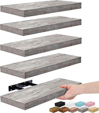 Sorbus Floating Shelves for Wall – 16 Inch Floating Shelf for Kitchen, Living by Sorbus