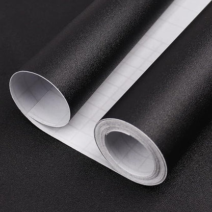 Black Peel and Stick Wallpaper, 15.7 X 315 inches Renter Friendly Wallpaper by Consine