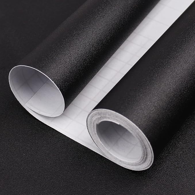 Black Peel and Stick Wallpaper, 15.7 X 78.7 inches Renter Friendly Wallpaper by Consine