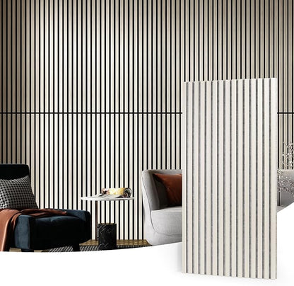Art3d 2 Wood Slat Acoustic Panels by Art3d