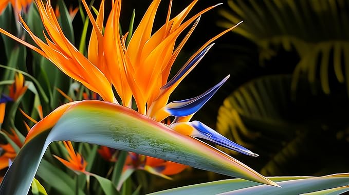 Orange Bird of Paradise | Strelitzia Reginae | 3 Live Plants | Tropical Perennial Blooming Specimen