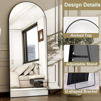 57" x 20" Arched Full Length Mirror - Image 7