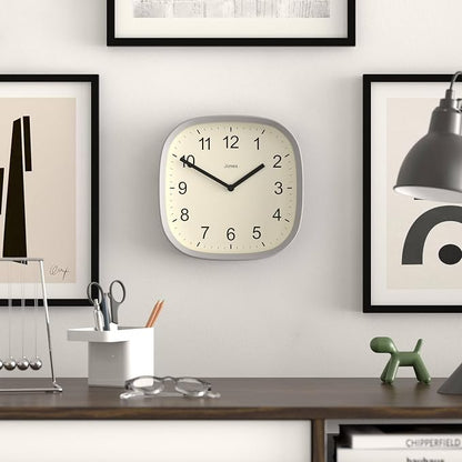 JONES CLOCKS® Sprite wall Clock | Modern Retro Rounded Square Clock | 10 inch | - Image 3