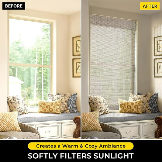 UNISHADES Cordless Bamboo Roman Shades - Image 2