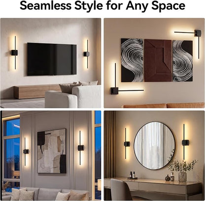 Battery Operated Wall Sconces Set of 2,  8000mAh Rotatable - Image 2
