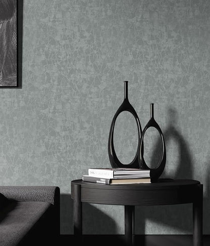 Yasinet Peel and Stick Wallpaper Removable Wallpaper Modern Grey-Green Embossed - Image 2