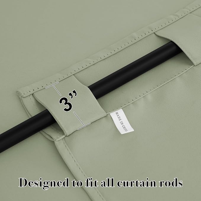 RYB HOME Blackout Curtains for Living Room, Privacy Thermal Insulating Window - Image 5