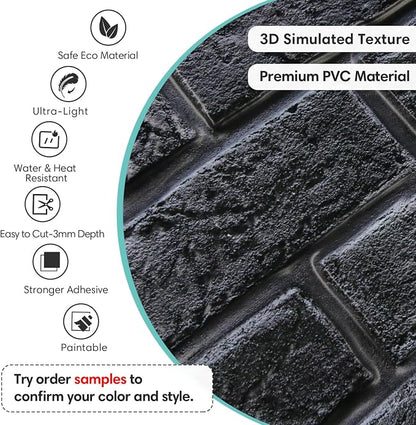 Commomy 3D Brick Wall Panels Peel and Stick - Image 3