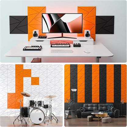 22 Pack Acoustic Panels with Self-Adhesive, Sound Panels High Density, - Image 4