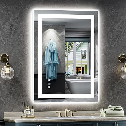 Briivue 24x36 Inch LED Bathroom Mirror by Briivuemodernmirrors