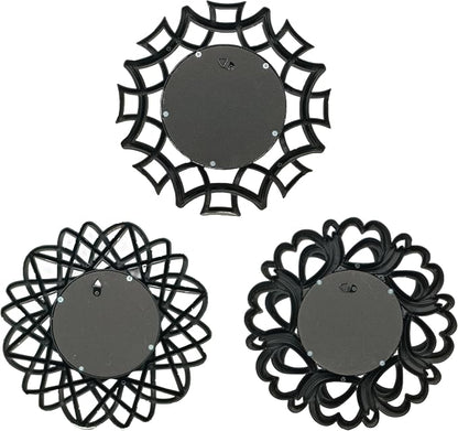 Retro Silver Mirrors for Wall Pack of 3. Round Mirrors. Decorative - Image 9