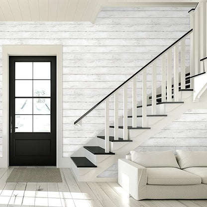 practicalWs Wood Shiplap Peel and Stick Wallpaper, Self Adhesive Faux Nature - Image 4