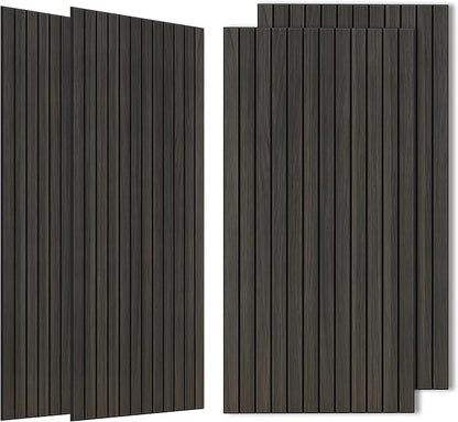 Wood Veneer Acoustic Panels, 4 Pack 47.2”x23.6” Sound Panels, Decorative Large by AUTORIFIC