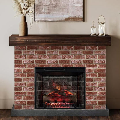 COMSTICKC 3D Red Brick Wall Panels Peel and Stick Tiles, Small Size Thin PVC - Image 7