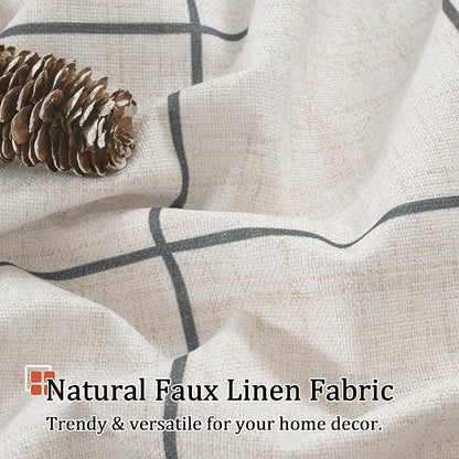 Lajode Linen Blackout Curtains for Bedroom - Image 5