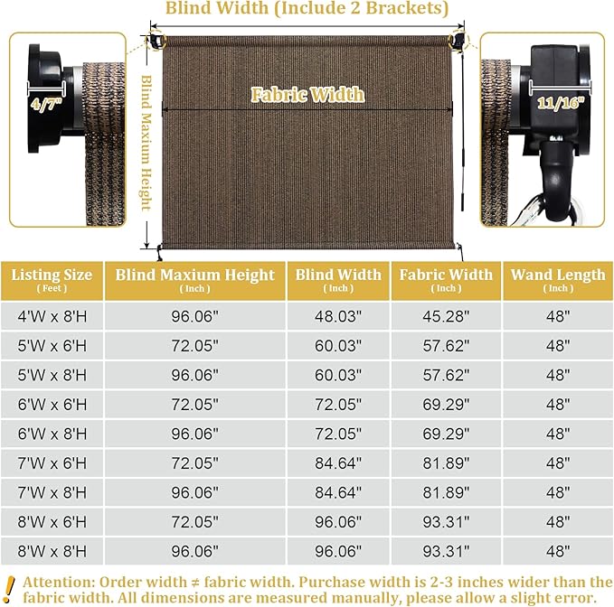 Shade&Beyond Outdoor Roller Shades - Image 3
