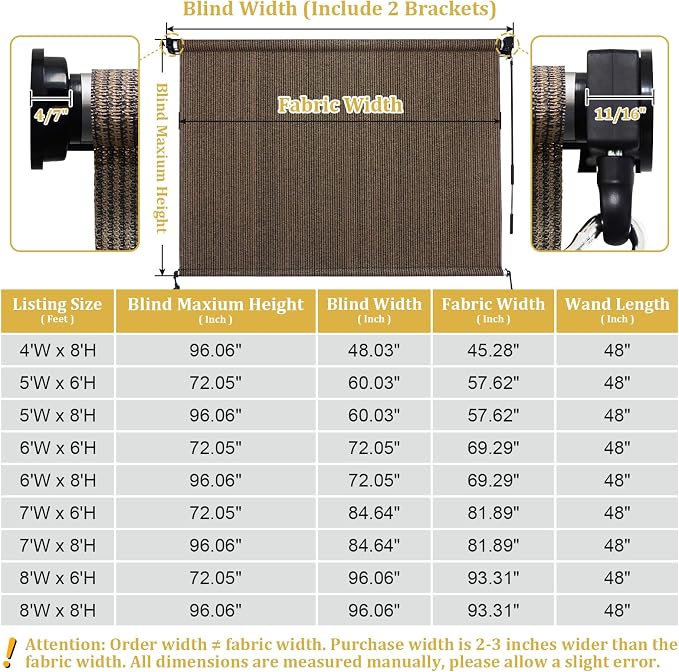 Shade&Beyond Outdoor Roller Shades - Image 3