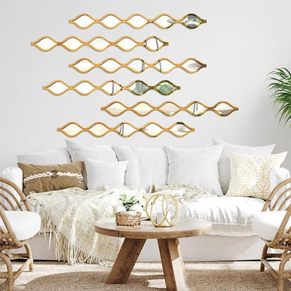 Yulejo 6 Pcs Acrylic Teardrop Mirror Decor - Image 7