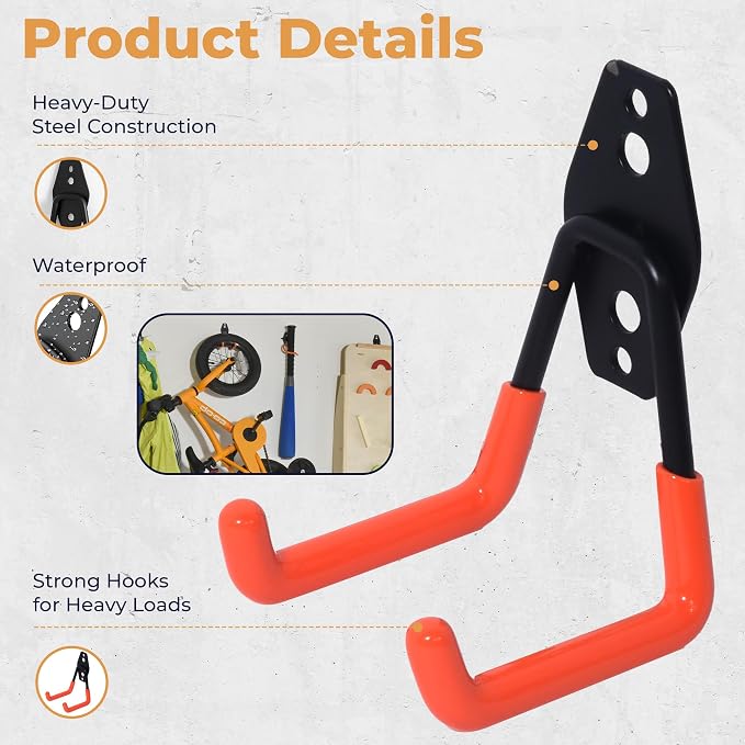 28 Pack Steel Heavy Duty Garage Hooks Storage Hooks - Image 3