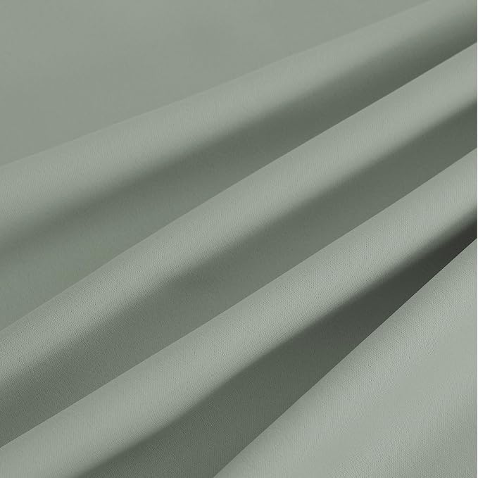 NICETOWN Blackout Curtains Grommet 2 Panels 72 Inches Long, Sage Green - Image 8