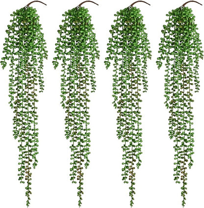 Waipfaru 4Pcs Artificial Hanging Plants, Fake Vines Fake Hanging Plants by Waipfaru