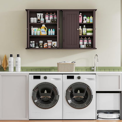 ChooChoo Bathroom Wall Cabinet, Over The Toilet Space Saver Storage Cabinet - Image 7