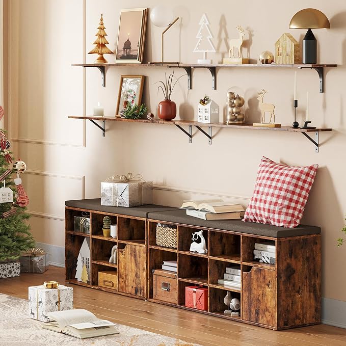 DINZI LVJ Long Wall Shelves, 47.3Inch Floating Shelves Set of 2, Extra Large - Image 2