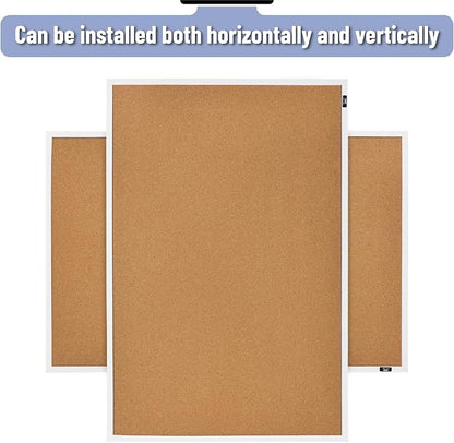Mr. Pen- White Frame Cork Bulletin Board, Office Wall Cork Board - Image 5