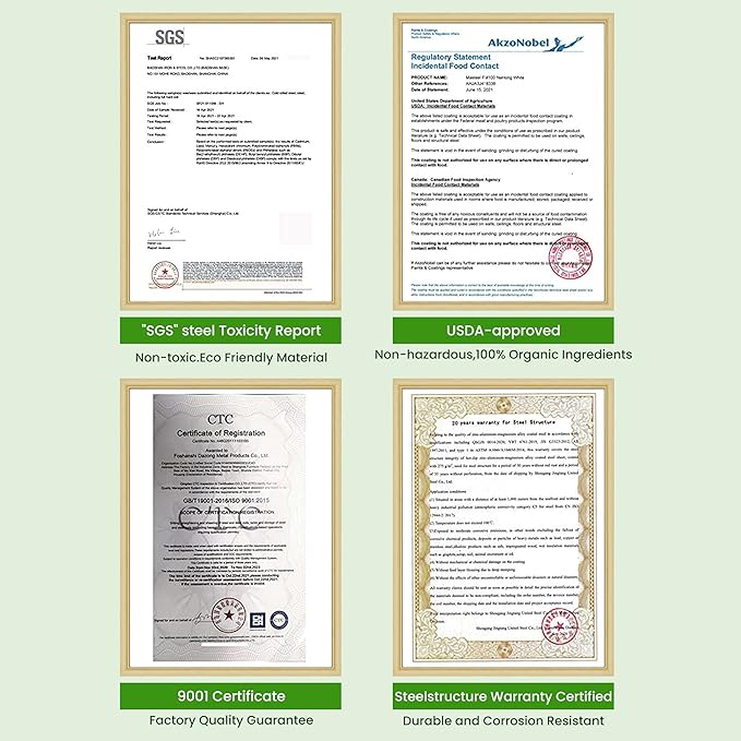 Round Raised Garden Bed Kit, 3.5x3.5x1.4Ft Outdoor Zinc-Aluminum-Magnesium Metal Flower Beds Stainless Steel Patio Ground Planter for Planting Vegetables (Light Green)