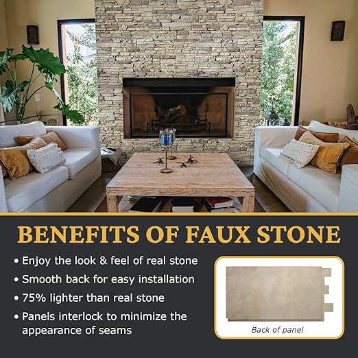 AZ Faux High-Density Polyurethane Faux Stone Wall Covering Panels - Image 5