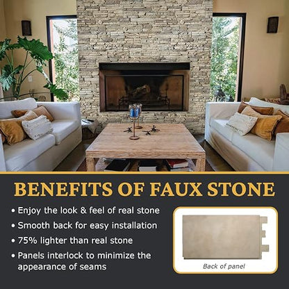AZ Faux High-Density Polyurethane Faux Stone Wall Covering Panels - Image 5