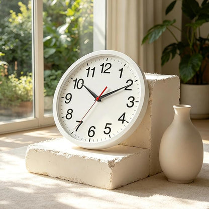 Rohioue Wall Clock Modern 10 Inch Battery Operated Silent Non Ticking Analog - Image 8