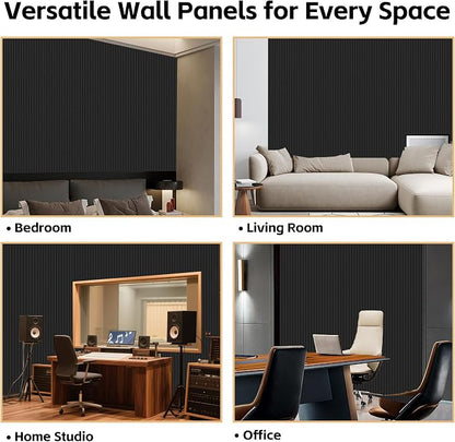 RITOLLO 12 Pack Acoustic Wall Panels, 47.2X23.6X0.4 inch Decorative - Image 6