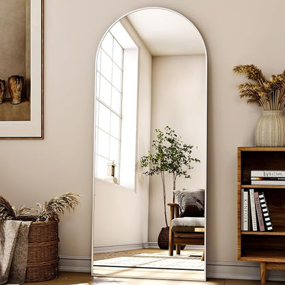 XRAMFY 56"x21" Floor Full Length Mirror Standing Full Body Rounded Corner - Image 2
