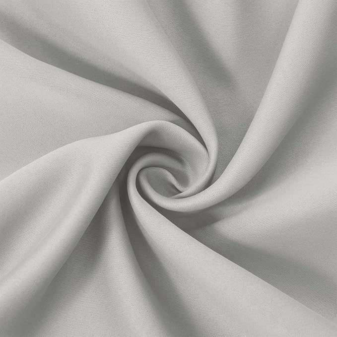 LEMOMO Light Grey Blackout Curtains 42 x 63 Inch Length/Set of 2 Curtain - Image 6